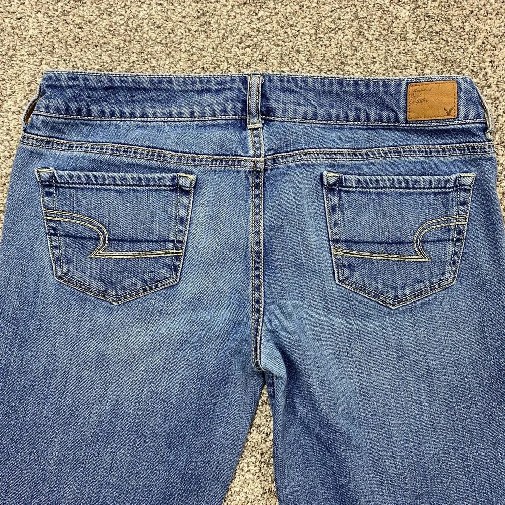 American Eagle Outfitters Medium Blue Flare Jeans - Picture 3 of 11